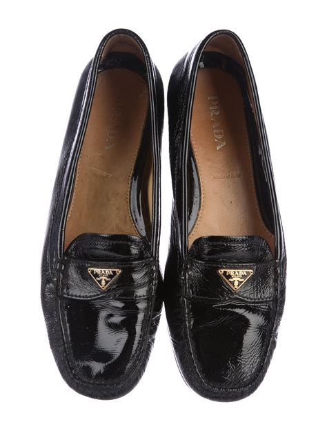 mens prada loafers patent leather|prada buckle loafer ladies.